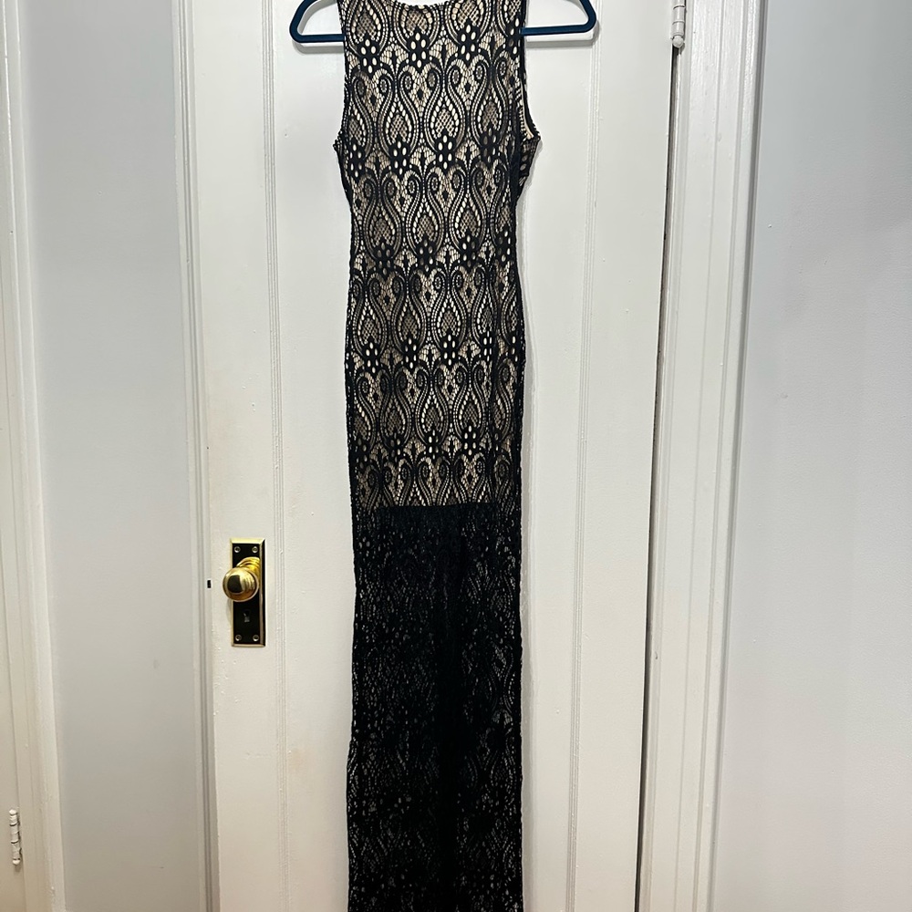Elegant Black Lace Dress